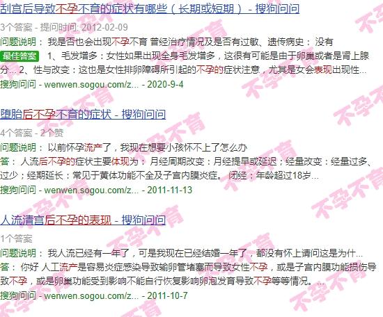 流产手术后不孕的几* - 汕头流产后不孕的表现